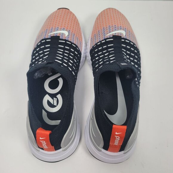 Nike React Phantom Run Flyknit 2 Men's Black Orange Shoes DQ7647-001 US Size 7 - Picture 5 of 8